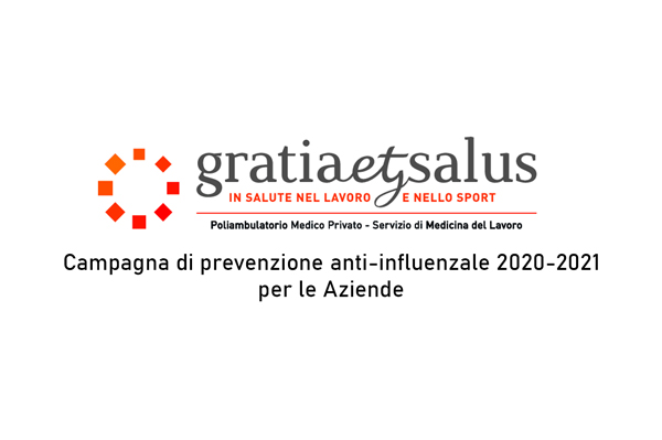 Campagna di prevenzione anti-influenzale 2020-2021 da Gratia et Salus per le Aziende